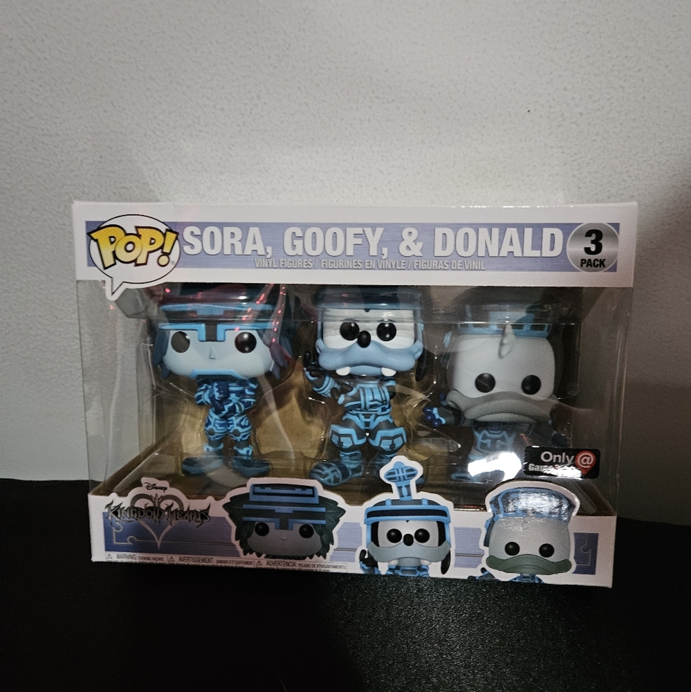 Tron Sora, Donald, and Goofy, Funko Pop